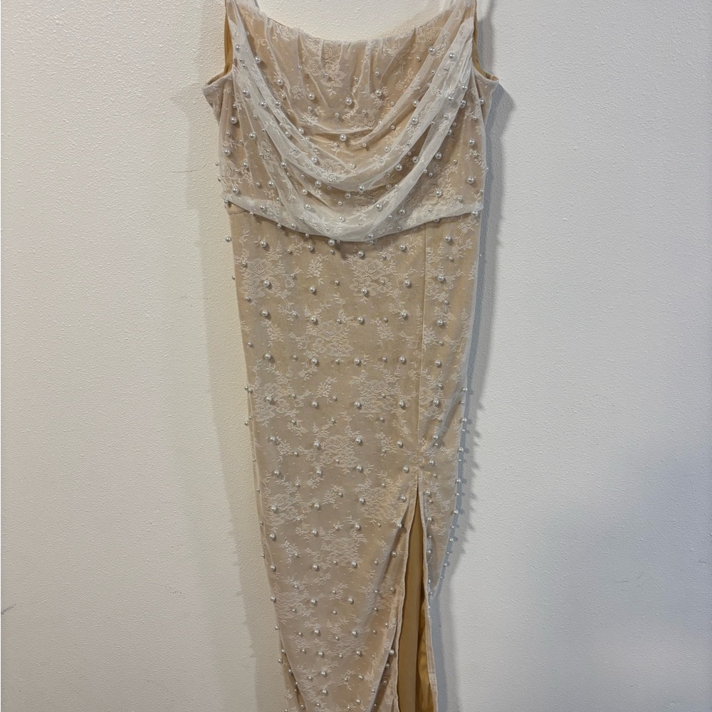 Elegant Beaded Evening Gown
